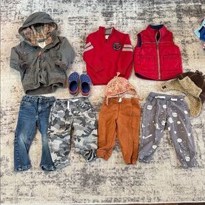 2T Boys 10 piece winter Clothing Bundle